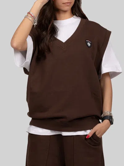 Podhio Gilet Off Coast In Brown