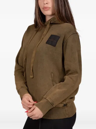 Podhio Kangaroo-pocket Hoodie In Brown