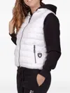 Podhio Logo-patch Hooded Gilet In White