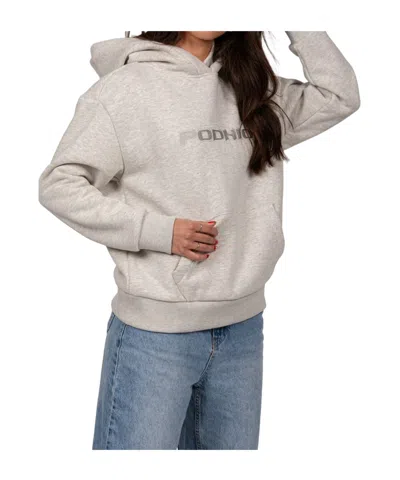 Podhio Logo-detail Hoodie In Gray