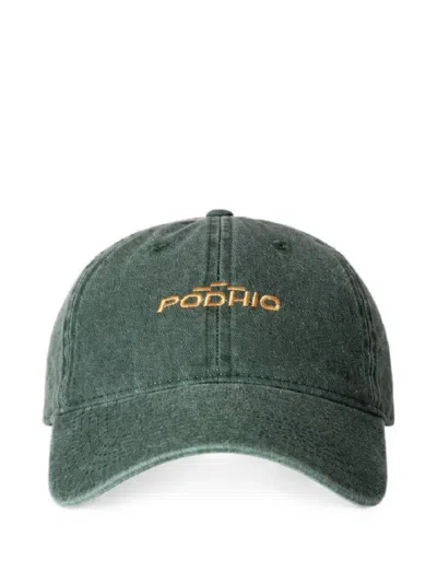 Podhio Logo-embroidered Baseball Cap In Green
