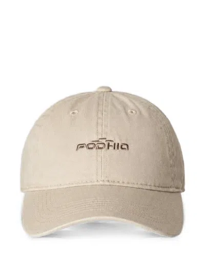 Podhio Logo-embroidered Baseball Cap In Neutral