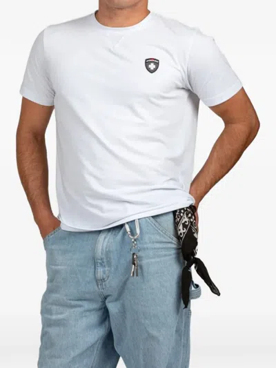 Podhio Logo-patch T-shirt In White
