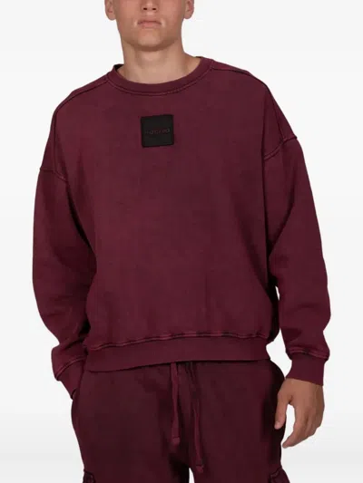 Podhio Milestone Logo-plaque Crew-neck Sweatshirt