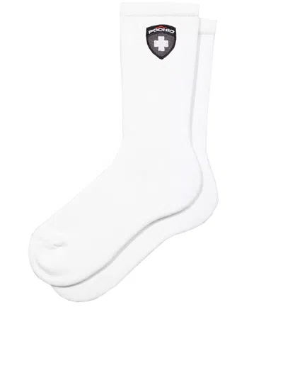 Podhio White Socks In Brown