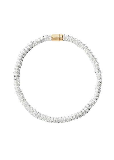 Poem Objects Spine Necklace In Silver