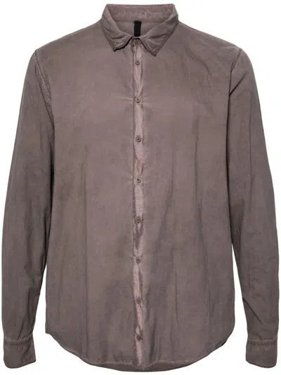 Poème Bohèmien Hemdjacke Aus Leinen In Grau