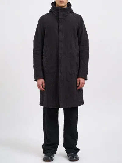 Poème Bohèmien Poeme Bohemien Long Cotton Parka In Black