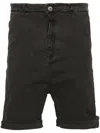 Poème Bohèmien Mid-rise Drop-crotch Shorts In Grey