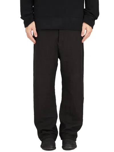 Poème Bohèmien Poeme Bohemien Pantalone Large Fit Con Cavallo Basso In Black