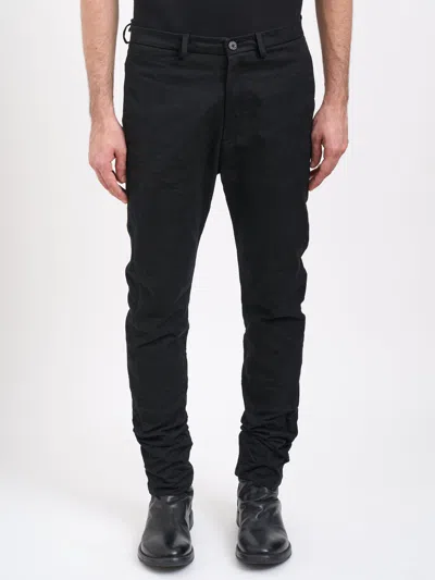 Poème Bohèmien Poeme Bohemien Regular Cotton Trousers In Black