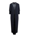 Poems Roma Woman Cardigan Midnight Blue Size Onesize Polyester, Cotton In Blue