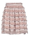 Poems Roma Woman Mini Skirt Pastel Pink Size L Polyester In Pink