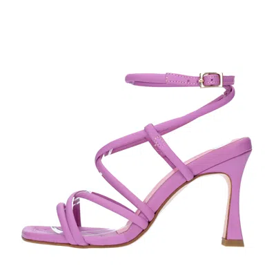 Poesie Veneziane Woman Sandals Mauve Size 9 Leather In Rosa Chiari E Naturali