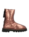 Poesie Veneziane Woman Ankle Boots Copper Size 10 Textile Fibers In Orange