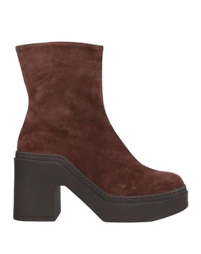 Poesie Veneziane Woman Ankle Boots Dark Brown Size 9 Leather