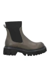 Poesie Veneziane Woman Ankle Boots Military Green Size 6 Leather