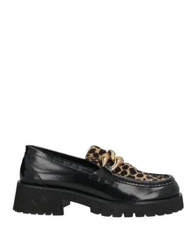 Poesie Veneziane Woman Loafers Black Size 10 Leather
