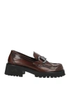 Poesie Veneziane Woman Loafers Brown Size 6.5 Leather