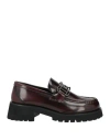 Poesie Veneziane Woman Loafers Burgundy Size 10 Leather In Red