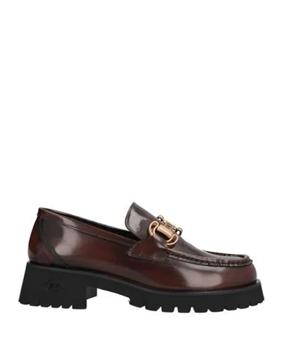 Poesie Veneziane Woman Loafers Chocolate Brown Size 10 Leather
