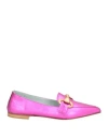Poesie Veneziane Woman Loafers Fuchsia Size 8 Leather In Pink