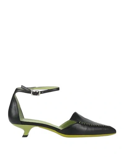 Poesie Veneziane Woman Pumps Black Size 7 Leather In Multi