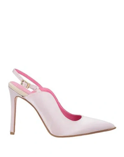Poesie Veneziane Woman Pumps Light Pink Size 8 Textile Fibers