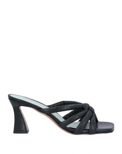 Poesie Veneziane Woman Sandals Black Size 10 Soft Leather