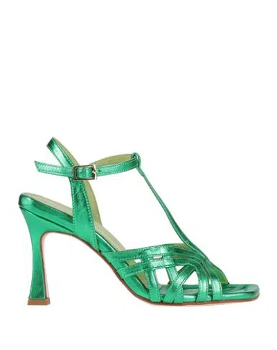 Poesie Veneziane Woman Sandals Green Size 7 Leather
