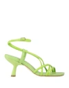 Poesie Veneziane Woman Sandals Light Green Size 8 Leather