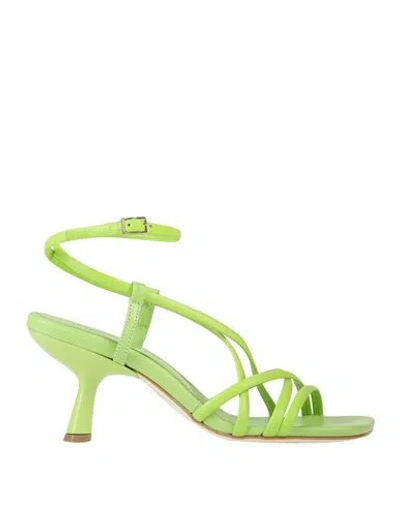 Poesie Veneziane Woman Sandals Light Green Size 8 Leather