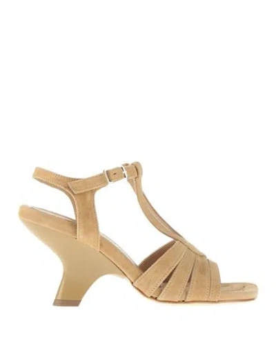 Poesie Veneziane Woman Sandals Tan Size 8 Leather In Brown