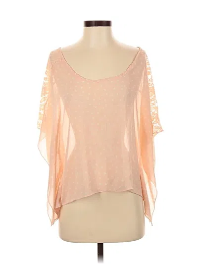 Pre-owned P.o.e.t. Culture 3/4 Sleeve Blouse In Orange