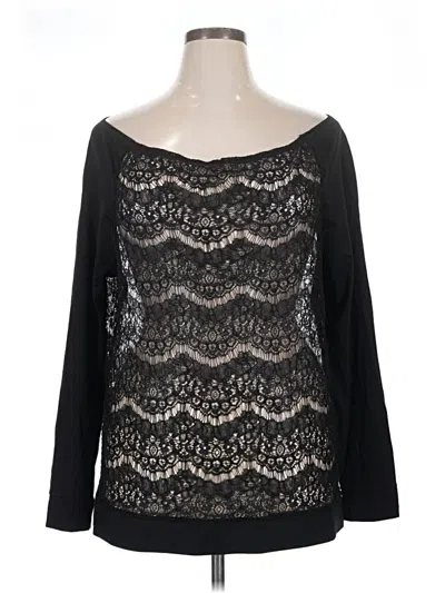 Pre-owned Poetic Justice 3/4 Sleeve T-shirt In Black