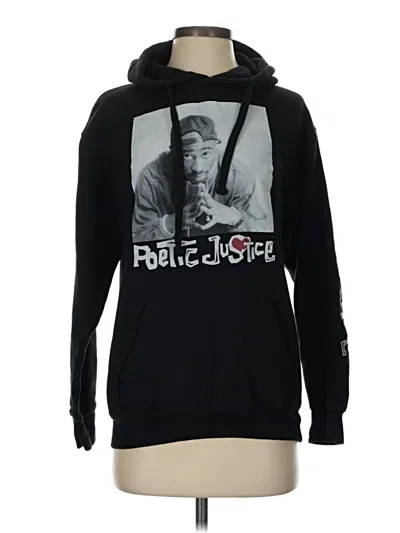Pre-owned Poetic Justice Pullover Hoodie In Black