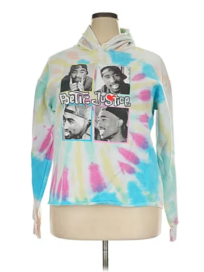 Pre-owned Poetic Justice Pullover Hoodie In Silver