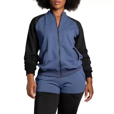 Poetic Justice Womens Lightweight Shirt Jacket In Blue