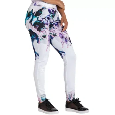Poetic Justice Womens Stretch Fabric Skinny Mid Rise Track Pant In Multi