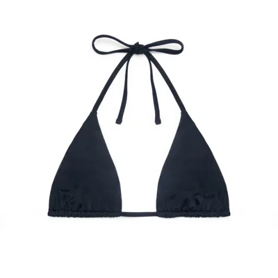 Poetry By Locals Women's Athena Triangle Bikini Top In Black