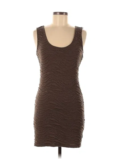 Pre-owned Poetry Clothing Casual Dress In Brown