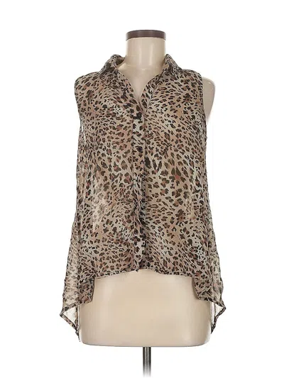 Pre-owned Poetry Clothing Sleeveless Blouse In Brown