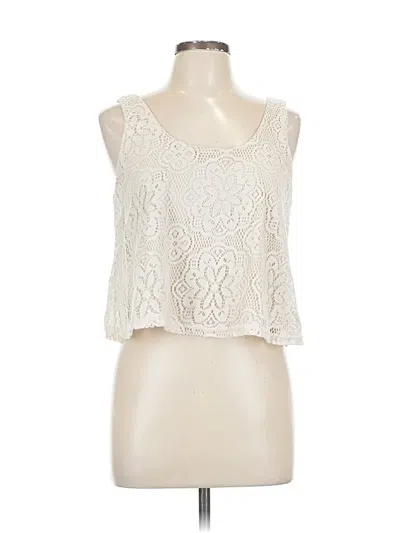 Pre-owned Poetry Clothing Sleeveless Blouse In White