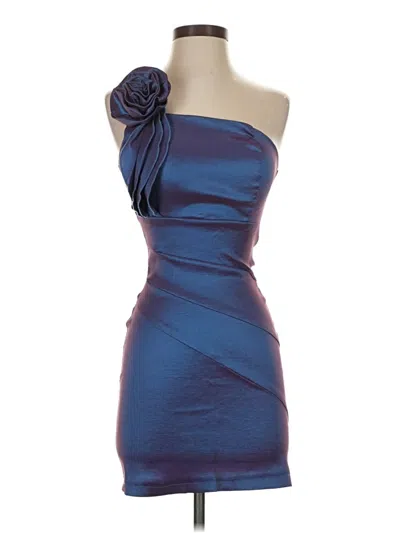 Pre-owned Poetry Cocktail Dress In Blue