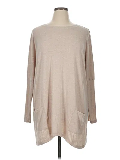 Pre-owned Poetsky 3/4 Sleeve T-shirt In Brown