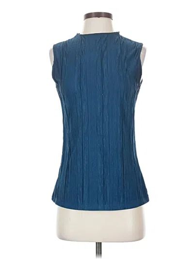 Pre-owned Poetsky Sleeveless Blouse In Blue