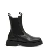 Poeve Elastic-panel Platform Boots In Black
