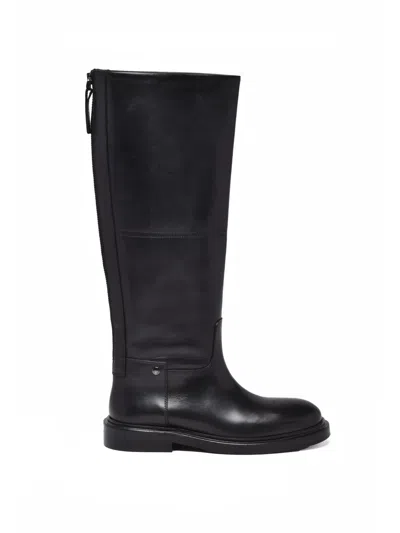 Poeve Black Leather Asiago Boots