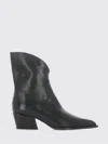 Poeve Dallas Texan Ankle Boots In Black