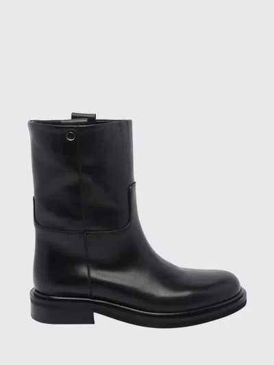 Poeve Liva Round-toe Calf Leather Ankle Boots In Black